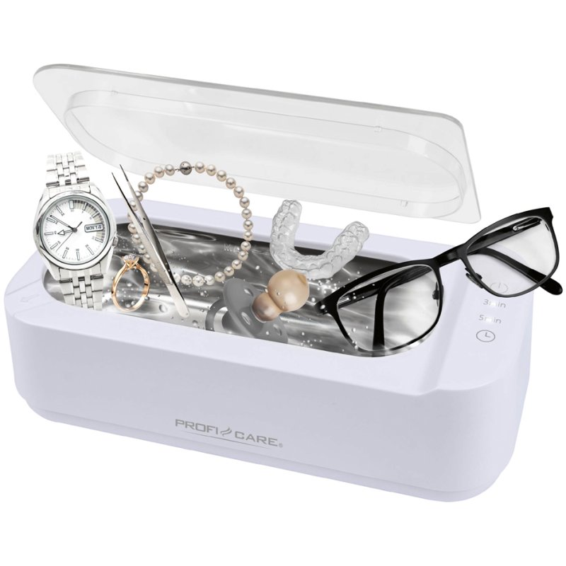 PROFI CARE nettoyeur à ultrasons PC-USR 3120, blanc, 400 ml, 43 kHz